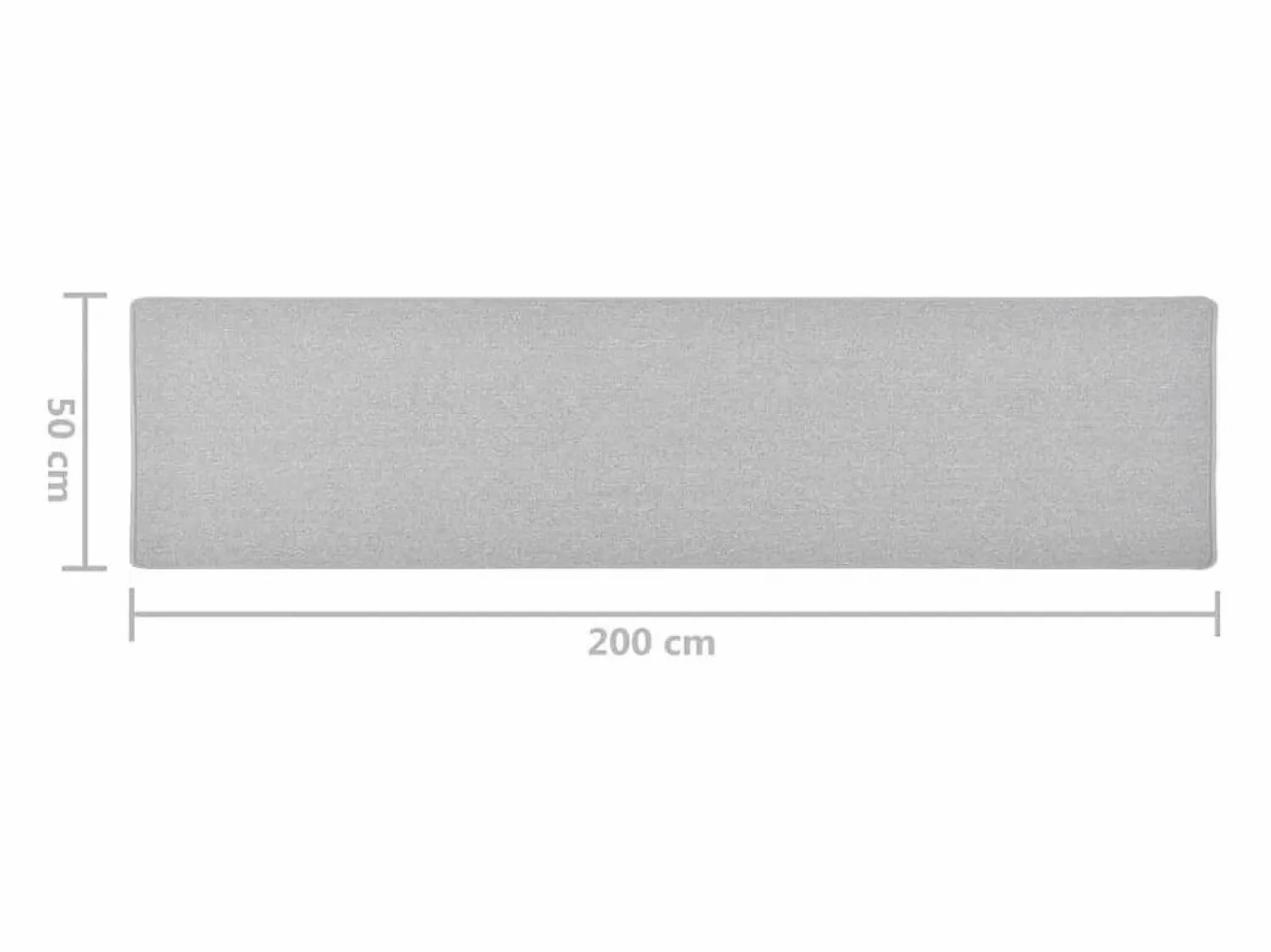 Garden Furniture Pelle Alfombra de pasillo claro 50x200 cm