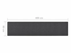 Garden Furniture Pelle Alfombra de pasillo 80x400 cm