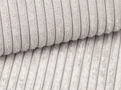 Vente-unique Pequeño Sofá cama rinconera izquierda de pana color AMELIA