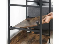 New Perchero - Armario Abierto de Metal y Madera Perchero Extraíble - 162x60x40cm Burro Para Ropa