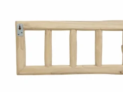 Hot Vente-unique Perchero 6 ganchos de madera de teca - Ancho 70 x Prof. 11 x Alt. 20 cm - Color: natural - LIPALIA Color natural claro