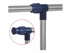 Best Perchero ajustable acero inoxidable 165x44x150 cm ES673199 Plateado