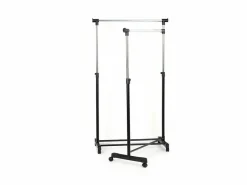 5five Perchero Auxiliar Doble con Barra Giratoria y Ruedas 162x168 cm