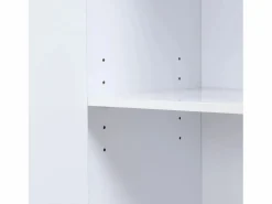 OKWISH Perchero con 2 puertas y 1 cajón de almacenaje, tiradores y patas dorados