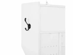 Clearance OKWISH Perchero con 1 puerta, 4 compartimentos abiertos y 6 ganchos Blanco
