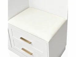 New Perchero con espejo, 1 cajón y 3 puertas – para entradas y pasillos Armario De Entrada