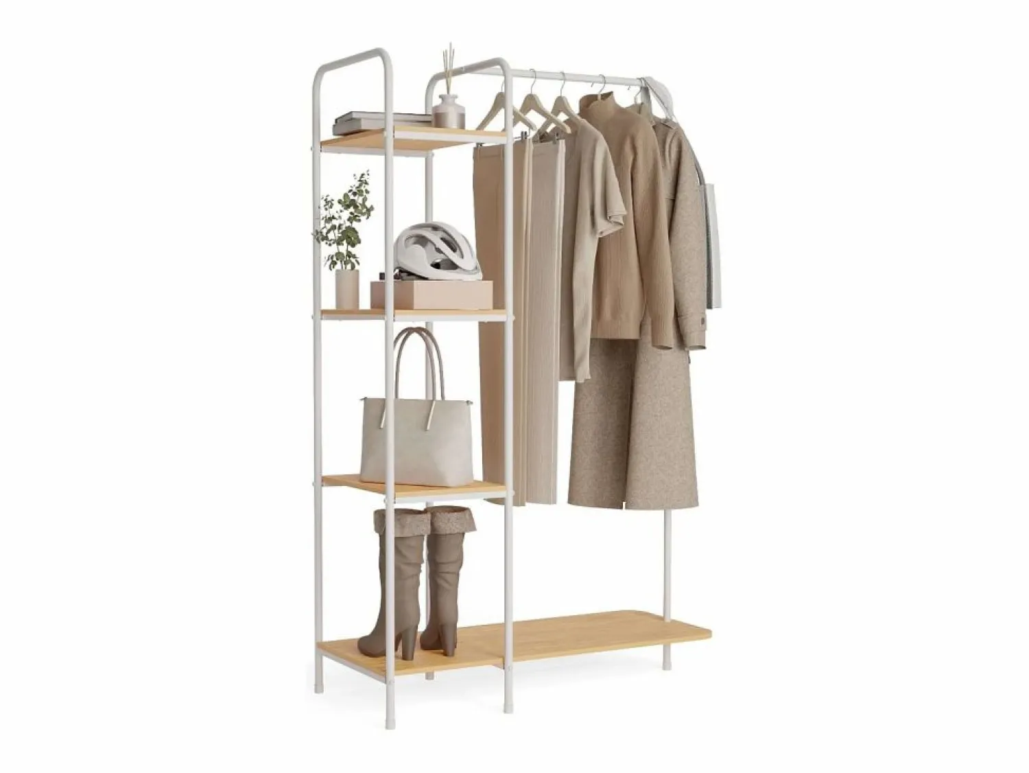 Online Perchero Burro Hangy Wood 400 - Newlux Burro Para Ropa