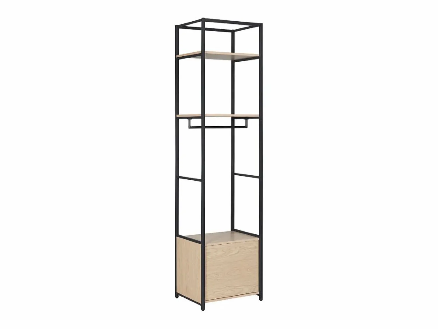 Perchero cerrado de madera y metal W50 x H200 cm JUNIO