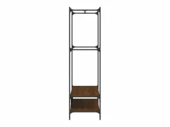 Perchero con estantes madera de ingeniería roble marrón ES259485 Mueble Perchero