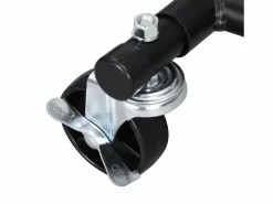 Discount Helloshop26 Perchero con ruedas capacidad de carga 70 kg resistente plegable armario extensible 160 cm estante de almacenamiento 12_0003660 Negro