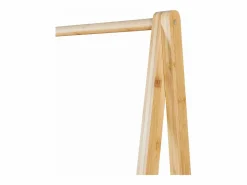 New Perchero de bambú 150 x 60 x 40 cm natural 03_0008147 Burro Para Ropa