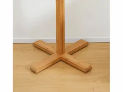 Online Perchero de bambú con 8 ganchos, diseño natural y funcional, color natural (49,5 x 49,5 x 178 cm) Marru00f3n