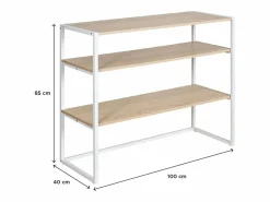 Outlet Perchero de buhardilla KADRA 100x85cm con estantes Burro Para Ropa