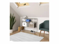 Outlet Perchero de buhardilla KADRA 100x85cm con estantes Burro Para Ropa
