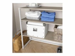 Outlet Perchero de buhardilla KADRA 100x85cm con estantes Burro Para Ropa