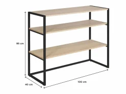 Online Perchero de buhardilla KADRA 100x85cm con estantes Burro Para Ropa