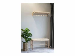 Discount Perchero de Pared Abano, Marrón, 31x78x17 cm, Kendra Home Perchero