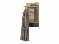 Discount Perchero de pared antracita 44x25.6x83 selena Perchero