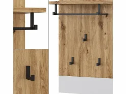 Vicco Perchero de pared /artesano 44x25.6x83 selena