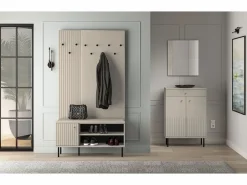 Discount SELSEY Perchero de pared con listones - 34 cm - - CALETTO Beige
