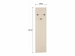 Discount SELSEY Perchero de pared con listones - 34 cm - - CALETTO Beige