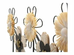 Outlet Perchero de Pared Flores 1, Marrón, 61x5,5x30,5 cm, Kendra Home Perchero