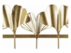 Perchero de pared metálico con 5 ganchos 26,3x49,5x6 cm Leaves