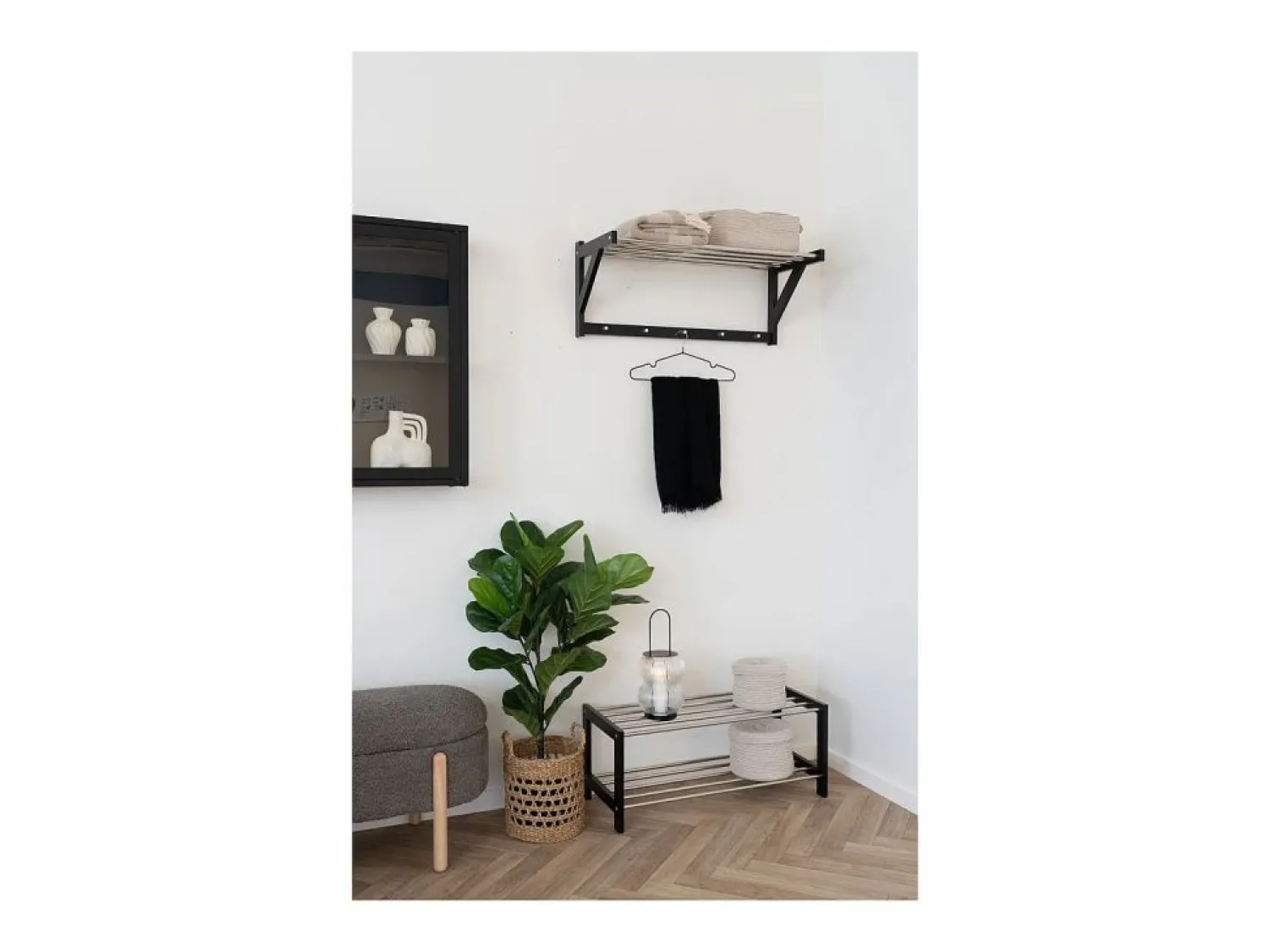Discount Perchero de Pared Padova, , 78x32x34 cm, Kendra Home Negro