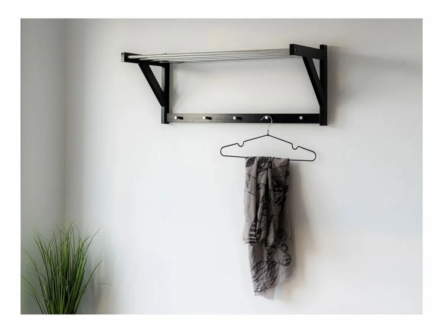 Discount Perchero de Pared Padova, , 78x32x34 cm, Kendra Home Negro