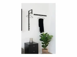 Sale Perchero de Pared Trento, , 30x3x82 cm, Kendra Home Negro