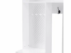 Sale OKWISH Perchero de pasillo con banco tapizado, 4 ganchos, 2 cajones - - 100x35x180 cm Blanco