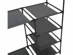 Perchero de ropa acero y textil no tejido 87x44x158 cm ES824286