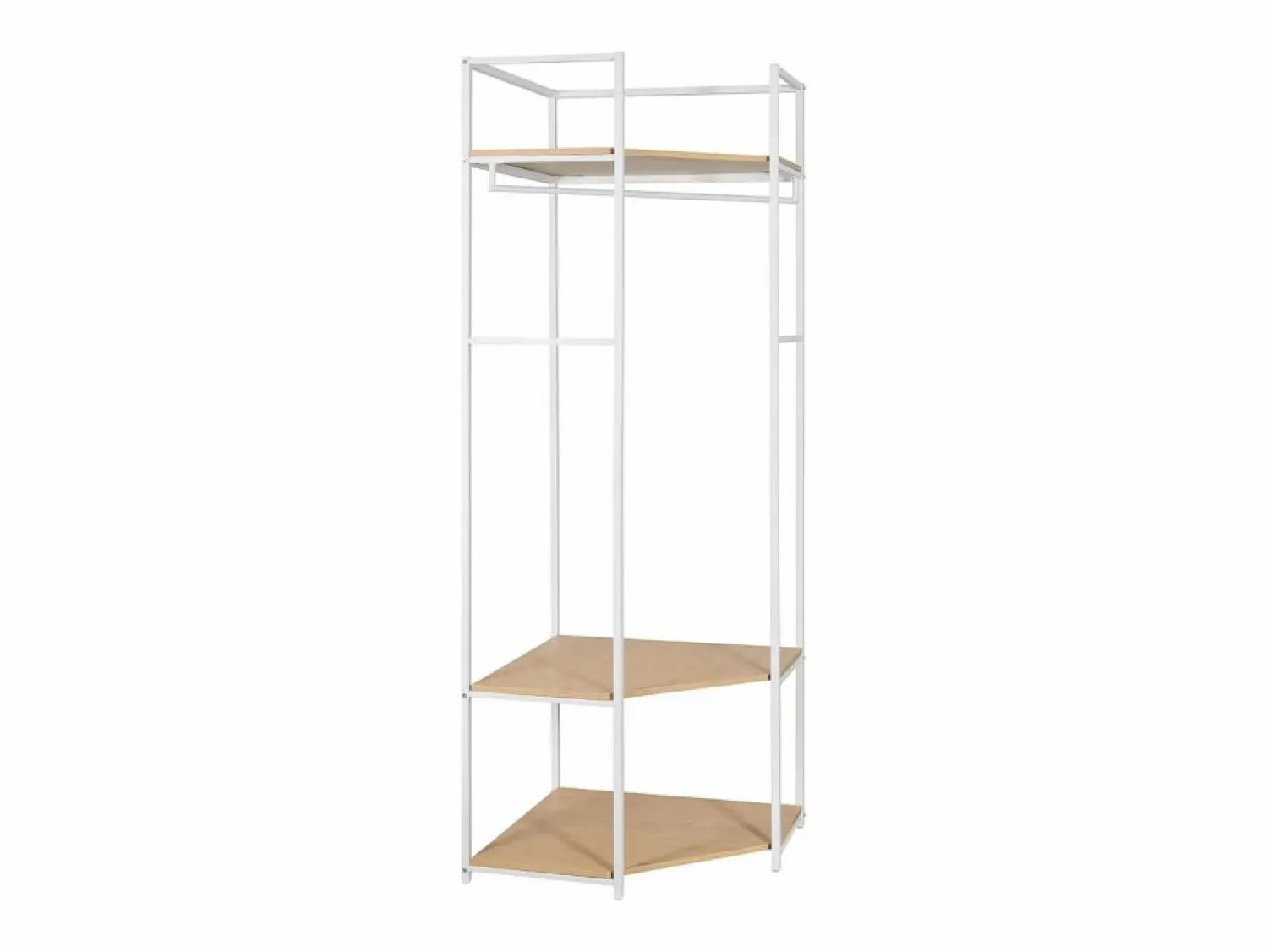 Sale Perchero esquinero de madera y metal JUNE 70x200cm Armario Abierto, Vestidor