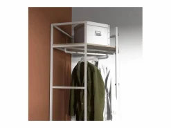 Sale Perchero esquinero de madera y metal JUNE 70x200cm Armario Abierto, Vestidor