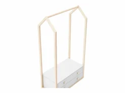 duehome Perchero juvenil Misty Breeze Blanco - Oak Soft