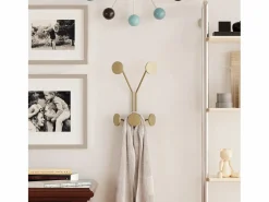 Online Calicosy Perchero mural con 5 ganchos en metal H40 cm - GIRAFFE Dorado