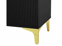 OKWISH Perchero con banco para zapatos - Puertas onduladas, ganchos dorados y estantes ajustables - Muebles modernos para recibidor