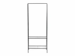 Outlet Perchero de Acero con 2 Estantes para Dormitorio o Vestuario - 59 x 35 x 150 cm Burro Para Ropa