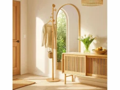 Outlet Perchero Pie 8 Colgadores Bambú 175 cm Perchero