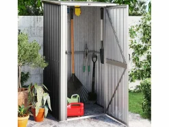 Garden Furniture Perdir Cobertizo jardín acero galvanizado antracita 118,5x97x209,5 cm