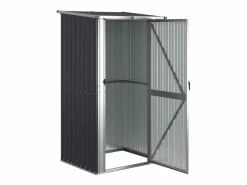 Garden Furniture Perdir Cobertizo jardín acero galvanizado antracita 118,5x97x209,5 cm