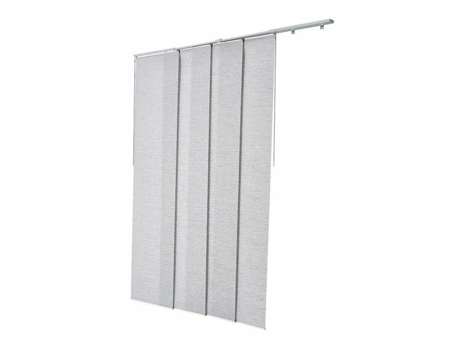 Clearance Persiana de Paneles SucceBuy con Riel Extensible, 116-218 cm de Ancho, Panel Japonés Vertical Ajustable hasta 243 cm de Altura, Persianas De Interior