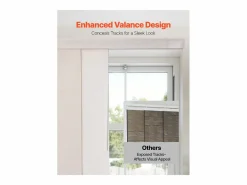 Persiana de Paneles SucceBuy con Riel Extensible, 116-218 cm de Ancho, Panel Japonés Vertical Ajustable hasta 243 cm de Altura, Marrón Claro Persianas De Interior