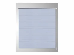 Helloshop26 Persiana enrollable blanca filtrante de luz 80 x 150 cm cortina de ventana persiana de privacidad 4102092