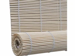 Helloshop26 Persiana enrollable de bambú natural 120 x 220 cm para ventana con protección visual 4102142