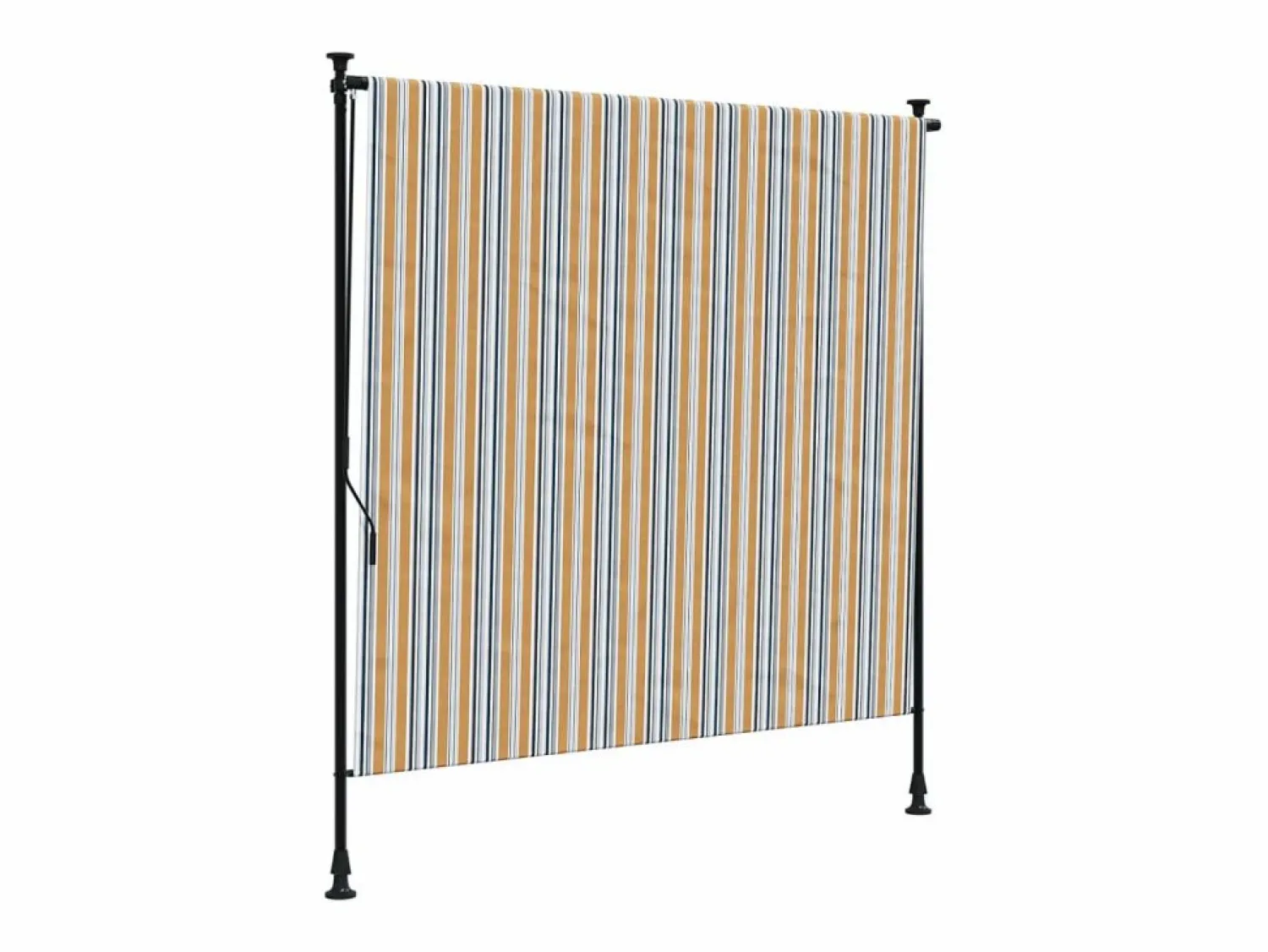 Discount Persiana enrollable exterior tela acero y blanco ES332693 Amarillo