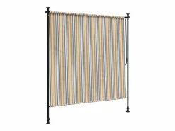 Discount Persiana enrollable exterior tela acero y blanco ES332693 Amarillo