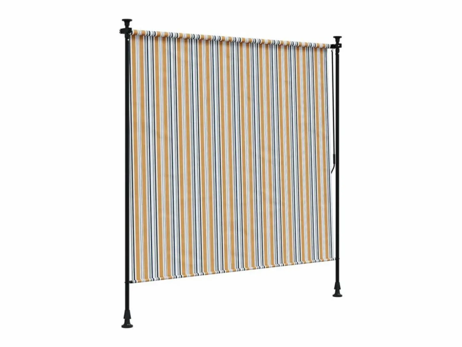 Discount Persiana enrollable exterior tela acero y blanco ES332693 Amarillo