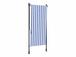 Persiana enrollable exterior tela acero blanco 120x270 cm ES947759