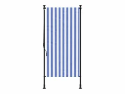 Persiana enrollable exterior tela acero blanco 120x270 cm ES947759